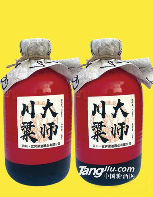 42度川粱大师酒红坛500ml