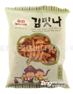 韩国进口膨化食品 慈恩岛海苔味脆条120g