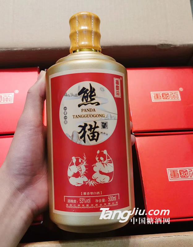 熊猫酱香型白酒53%vol500ml