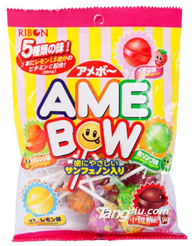 日本进口 理本5味什锦棒棒糖水果糖-120g