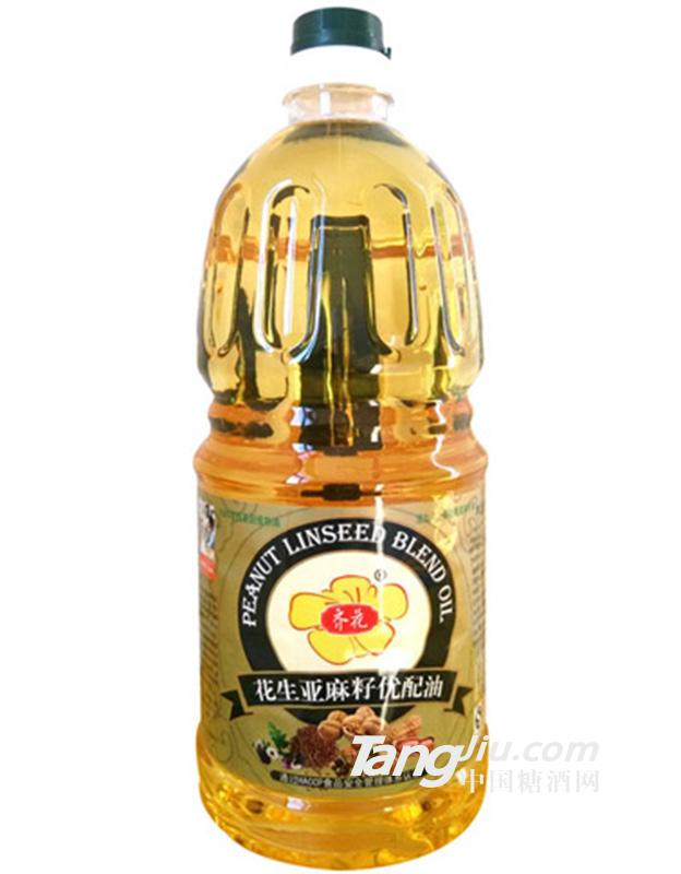 齐花 花生亚麻籽优配油480ML