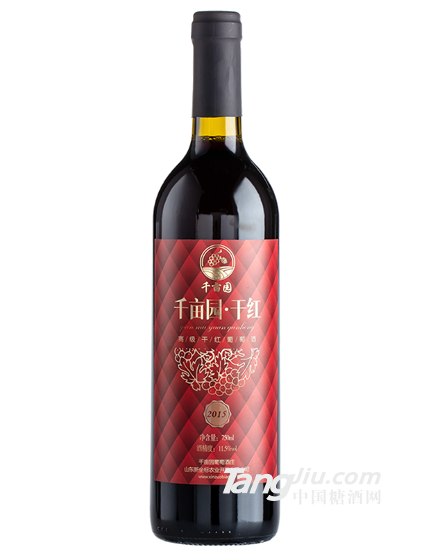 11.5°千亩园干红葡萄酒（红标）750ml