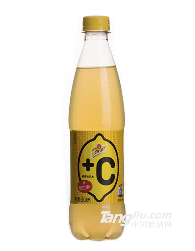 可口可乐 怡泉+C柠檬味汽水 补充维C-500ml
