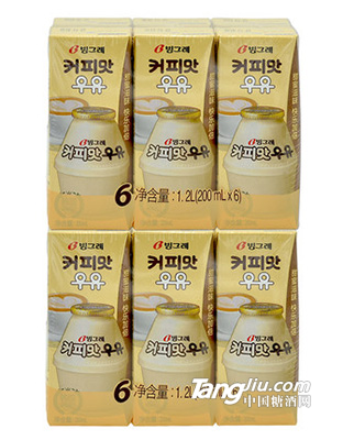 宾格瑞 咖啡味牛奶-200ml