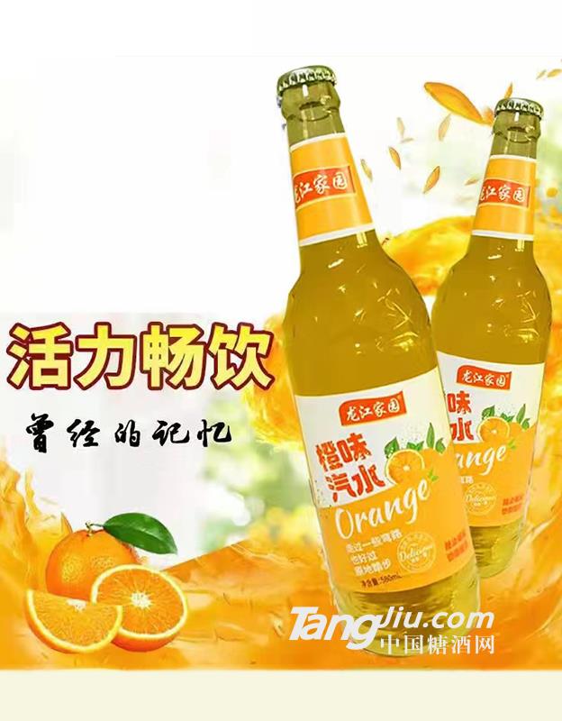 龙江家园橙味汽水580ml