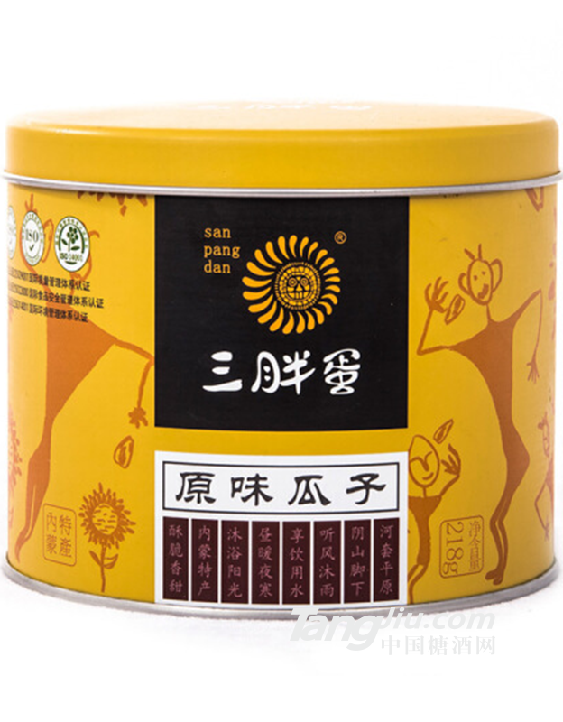 三胖蛋原味瓜子（黄罐）-218g