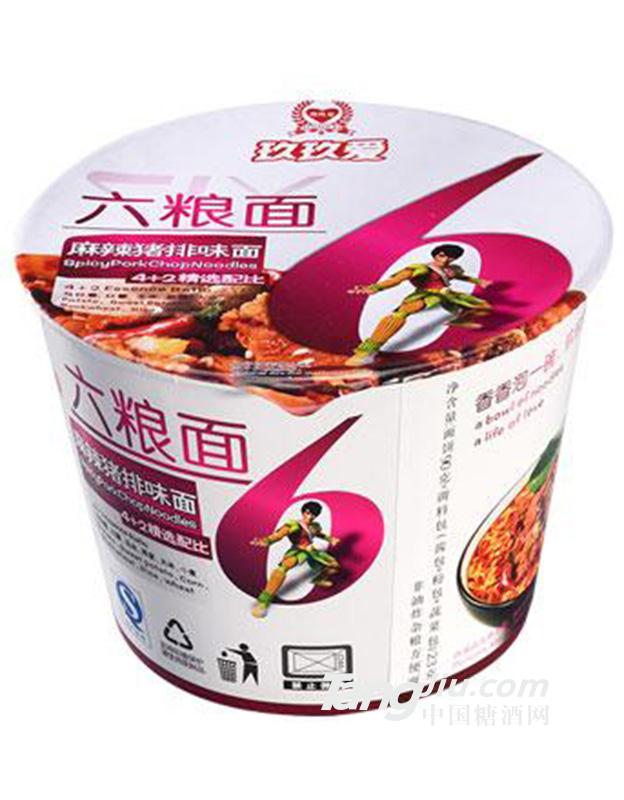 玖玖爱麻辣排骨味六粮面