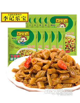 李记乐宝五香嘴脆豆角150gx10袋