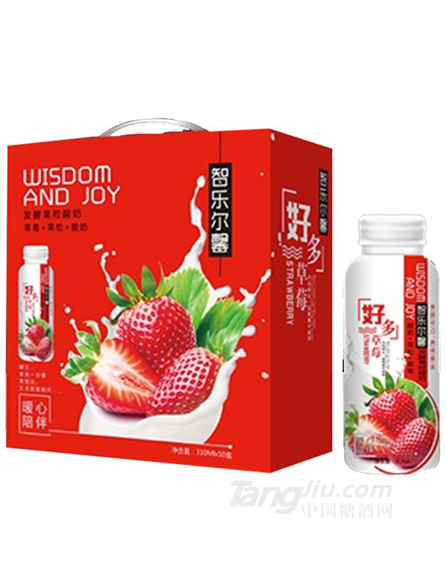 智乐尔馨草莓果粒酸奶310mlx10盒