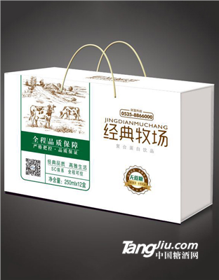 经典牧场无蔗糖250mlx12