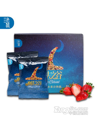 三色鼠奇亚籽谷物脆即食坚果燕麦水果