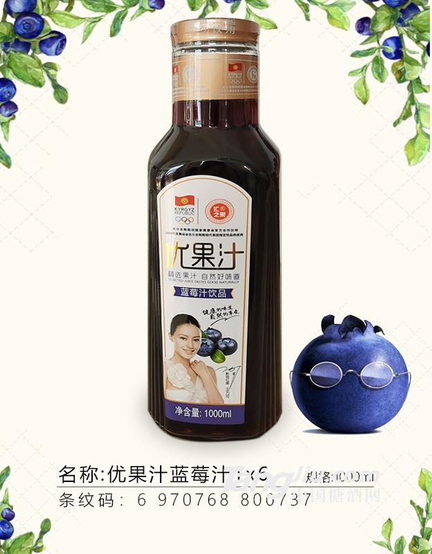 汇之果-蓝莓汁1LX6