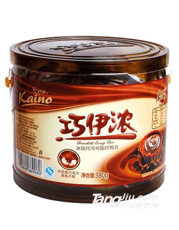 巧伊浓米花代可可脂巧克力【瓶装】380g