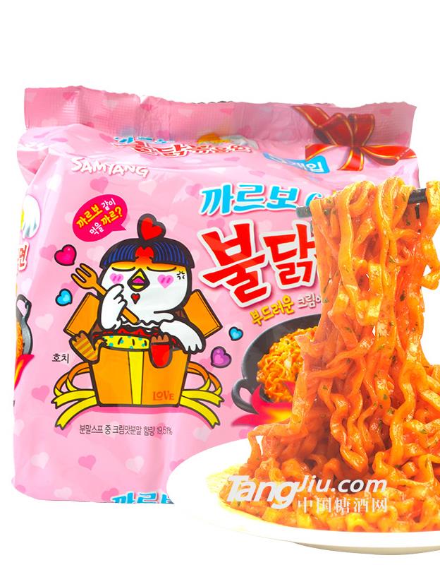 韩国进口网红三养超辣奶油味火鸡面-650g