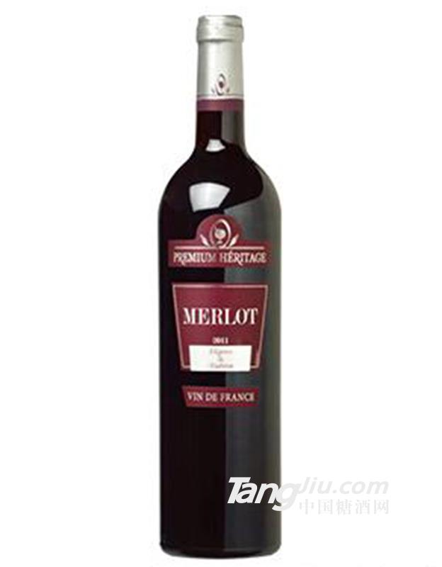 欧标·法国宝藏梅洛红葡萄酒-750ml