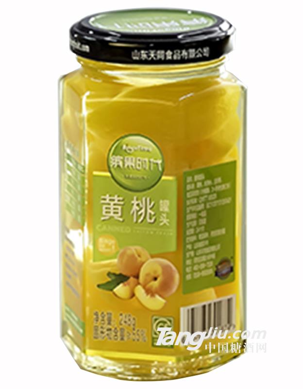 玻璃瓶装黄桃罐头