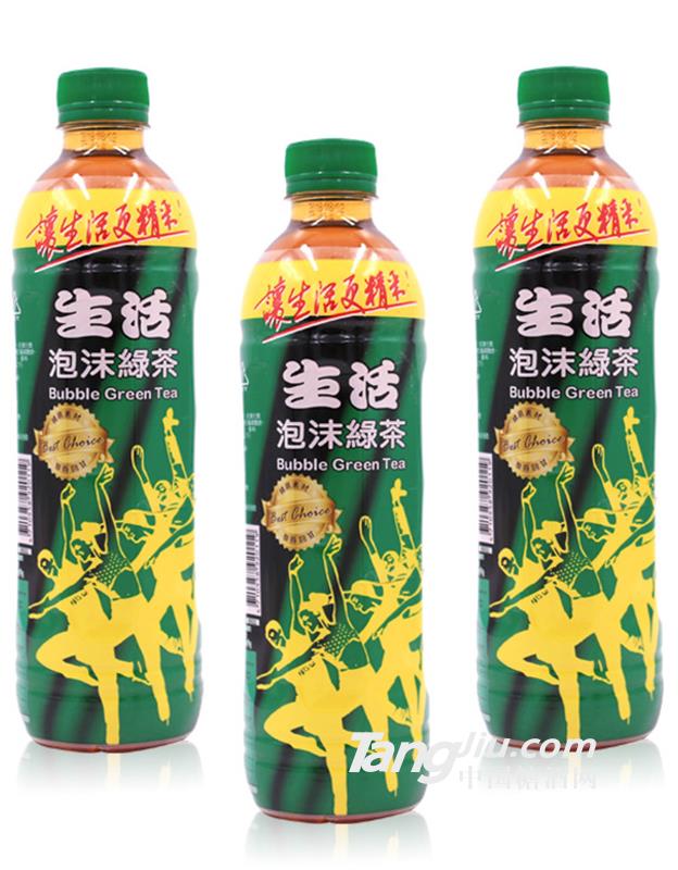 生活泡沫绿茶饮料-590ml
