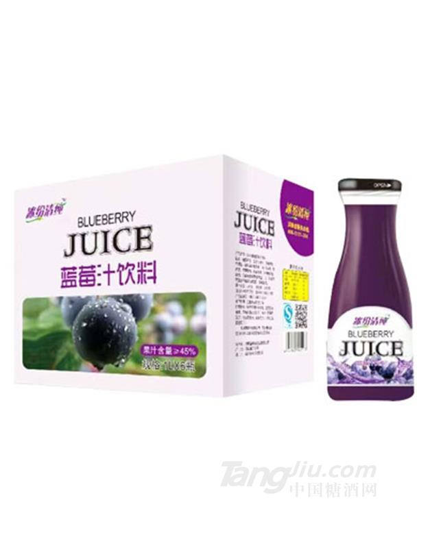 冰纷清纯蓝莓汁饮料1LX6