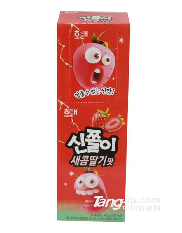 韩国海太草莓长条糖24g