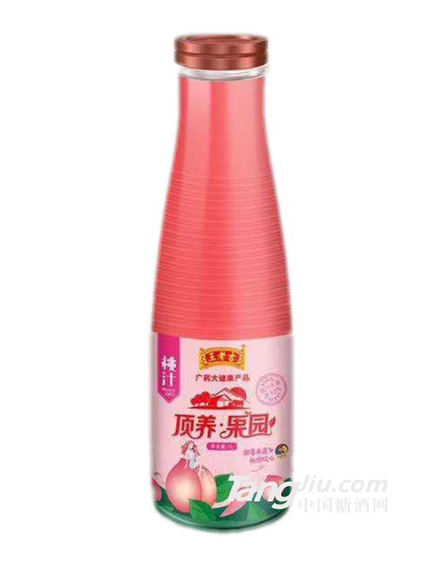 王老吉顶养果园桃汁1L