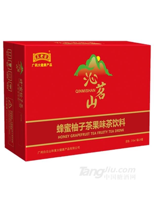 王老吉沁茗山蜂蜜柚子茶果味茶饮料-310mlx24瓶