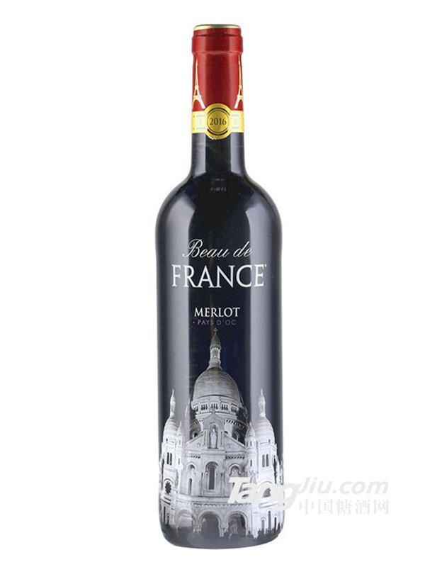 法国原瓶进口荣耀美乐干红葡萄酒