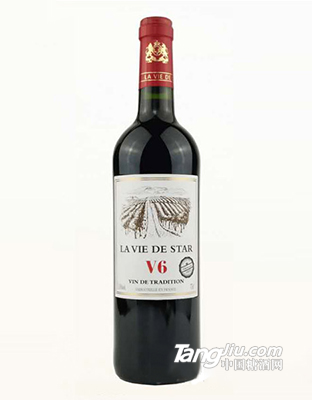 拉维之星V6干红葡萄酒