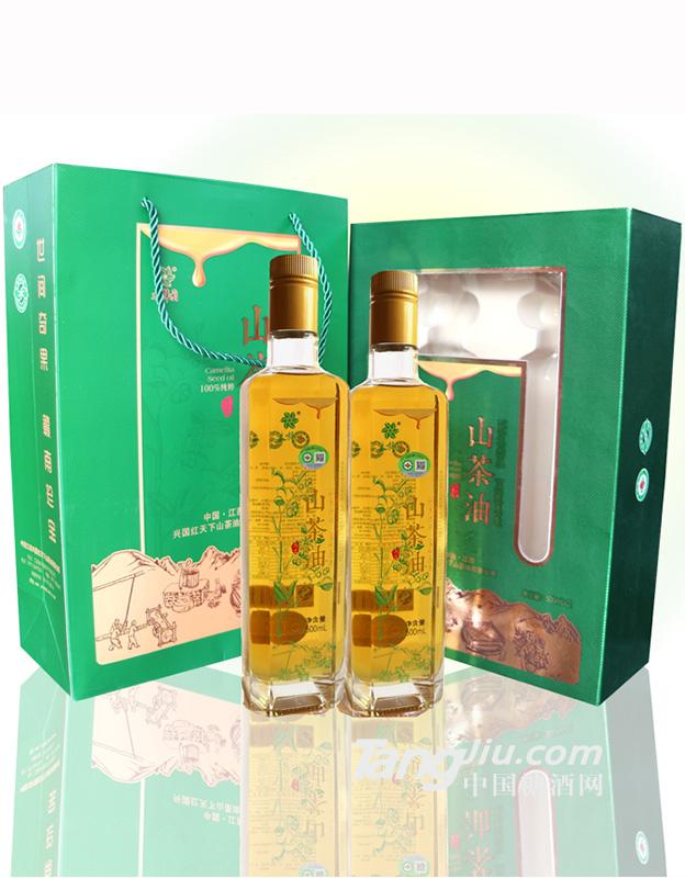 木梓园山茶油精品礼盒500mlx2