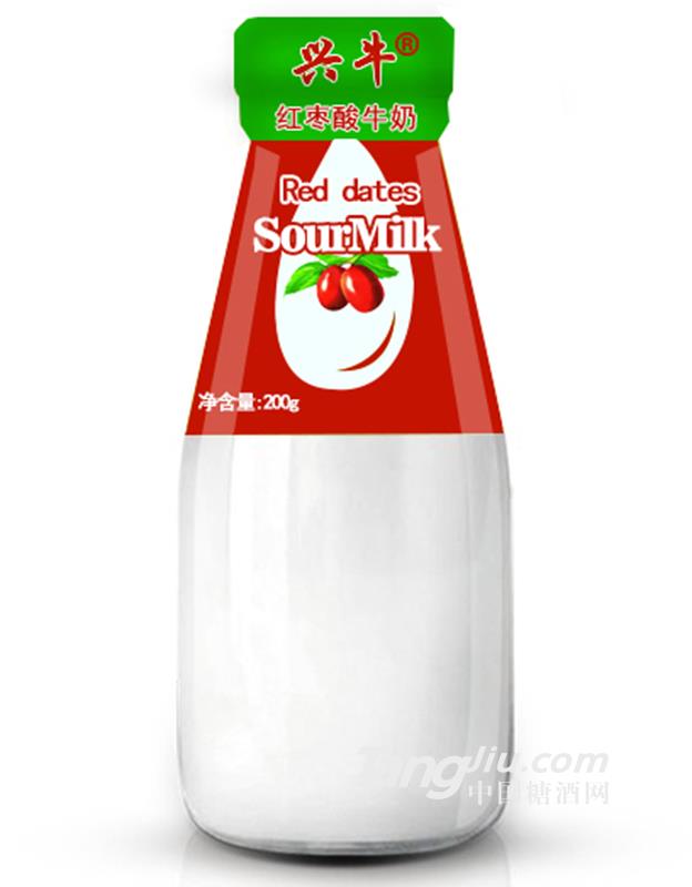 兴牛红枣酸牛奶（瓶装）-200g