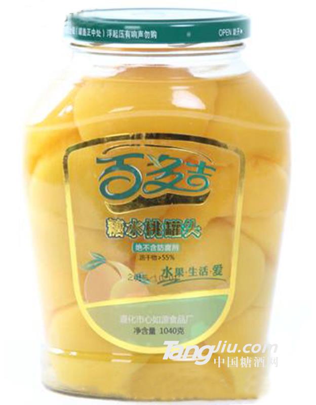 百多吉糖水桃罐头 1040g