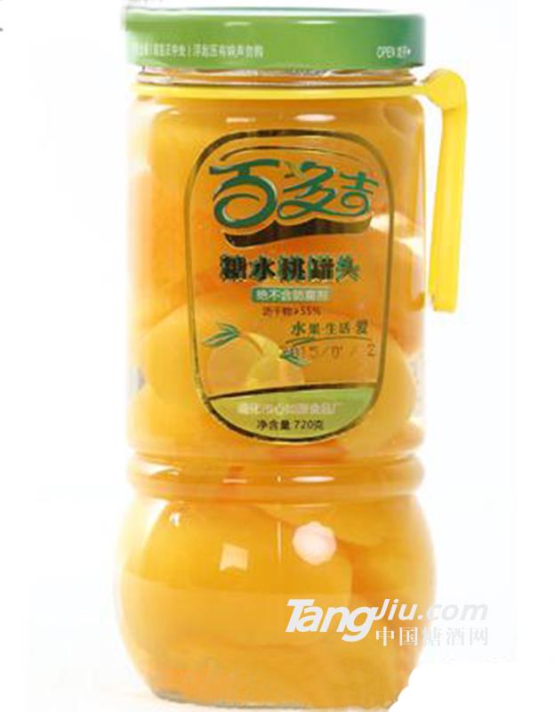 百多吉糖水桃罐头 720g
