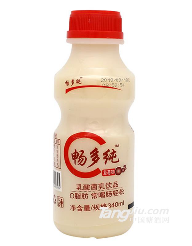 畅多纯乳酸菌饮品草莓味340ml