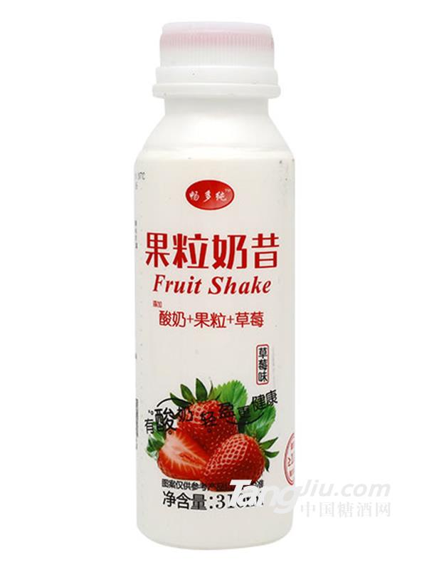 畅多纯果粒奶昔草莓味310ml