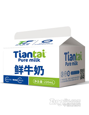 天太乳业鲜牛奶220ml