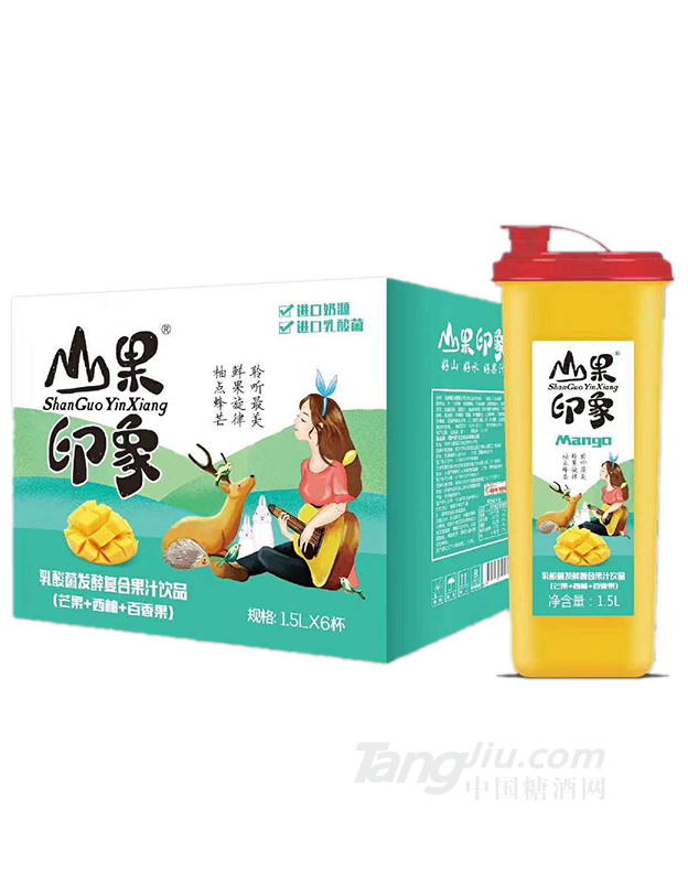 山果印象乳酸菌发酵复合果汁饮品-1500mlx6