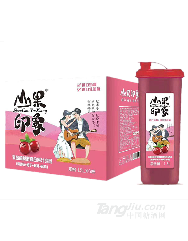 山果印象乳酸菌发酵复合果汁饮品1500mlx6