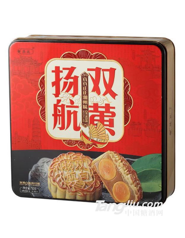 扬航双黄白莲蓉月饼750g