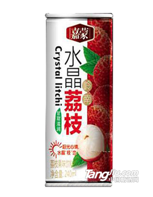 嘉蒙水晶荔枝果味饮料240ml