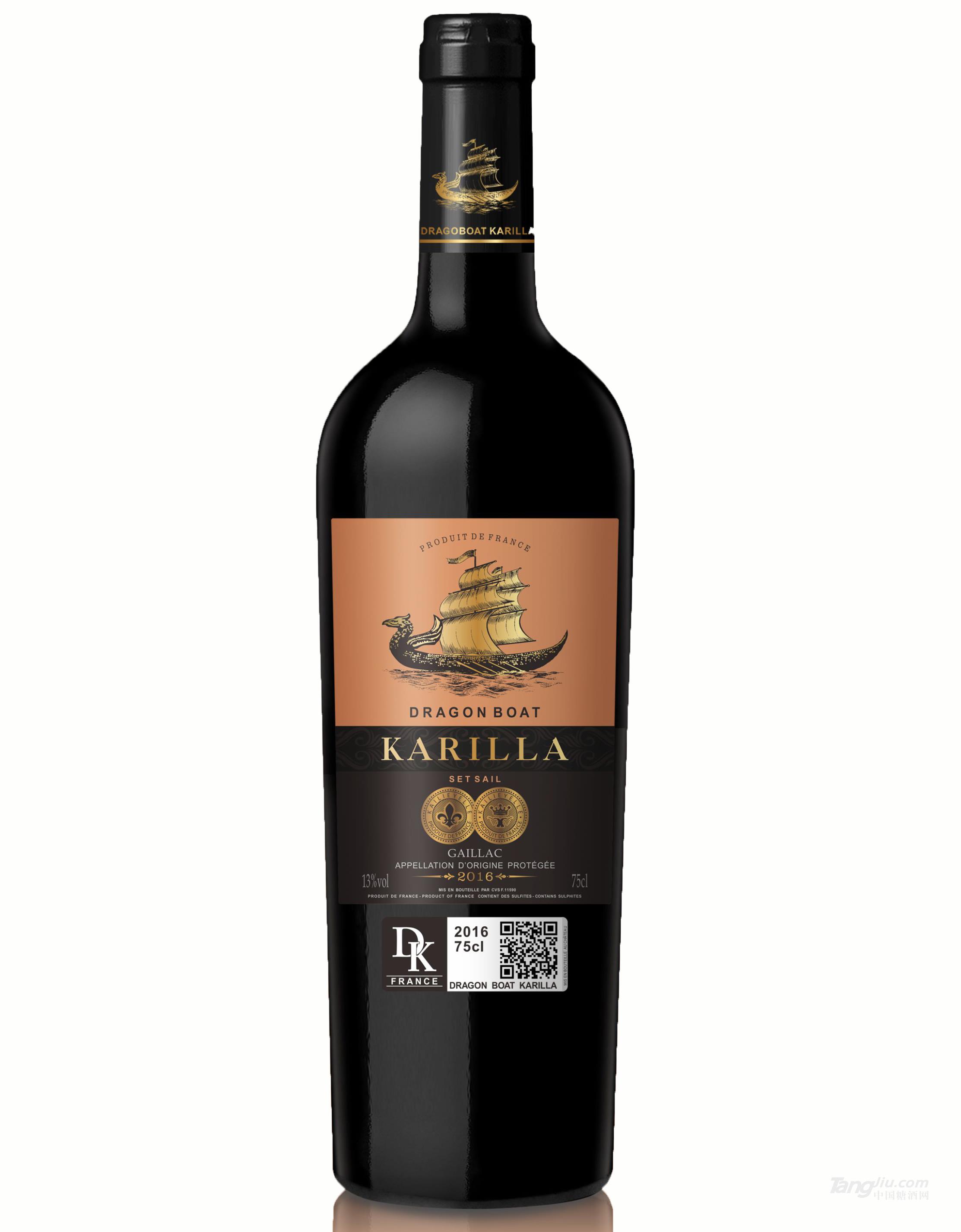 龙船凯利亚扬帆干红葡萄酒