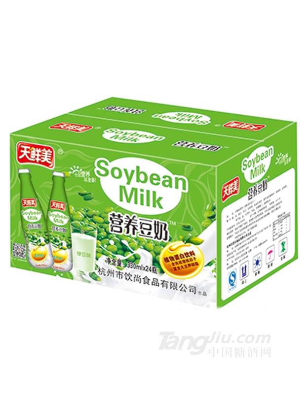 330mlx24瓶天鲜美营养豆奶绿豆味