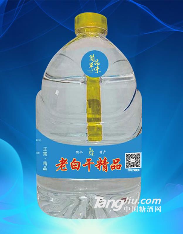 简单品味老白干精品蓝桶4L