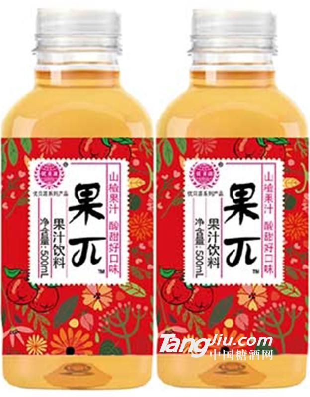 优贝源果π山楂汁500ml