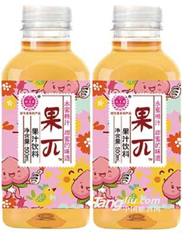 优贝源果π水蜜桃汁500ml