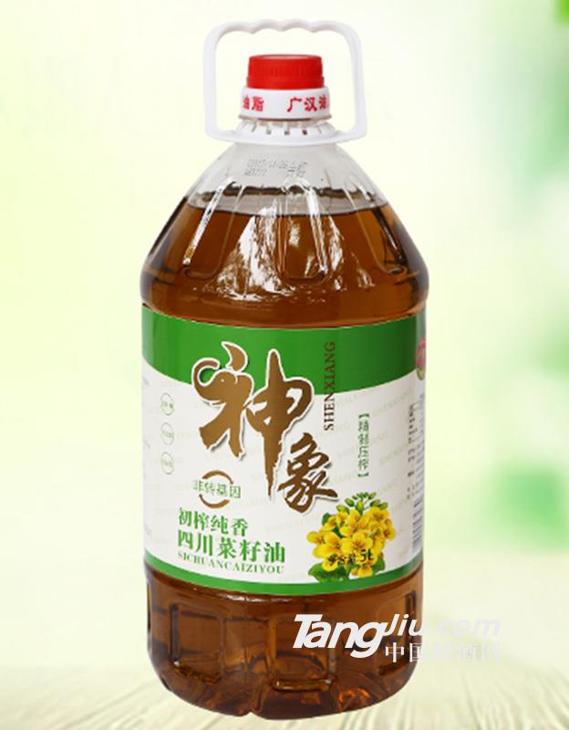 神象初榨纯香四川菜籽油-5L