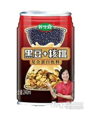 养生冠黑豆+核桃复合蛋白饮料
