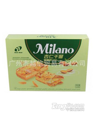台湾蜜兰诺杏仁千层松塔饼干144g盒装