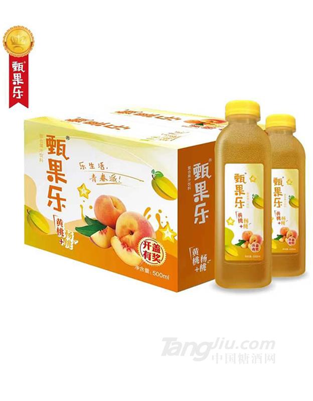 甄果乐黄桃杨桃汁500ml