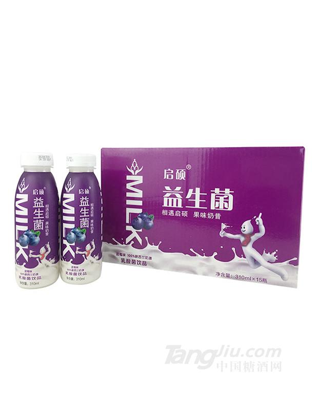 启硕益生菌奶昔蓝莓味310ml