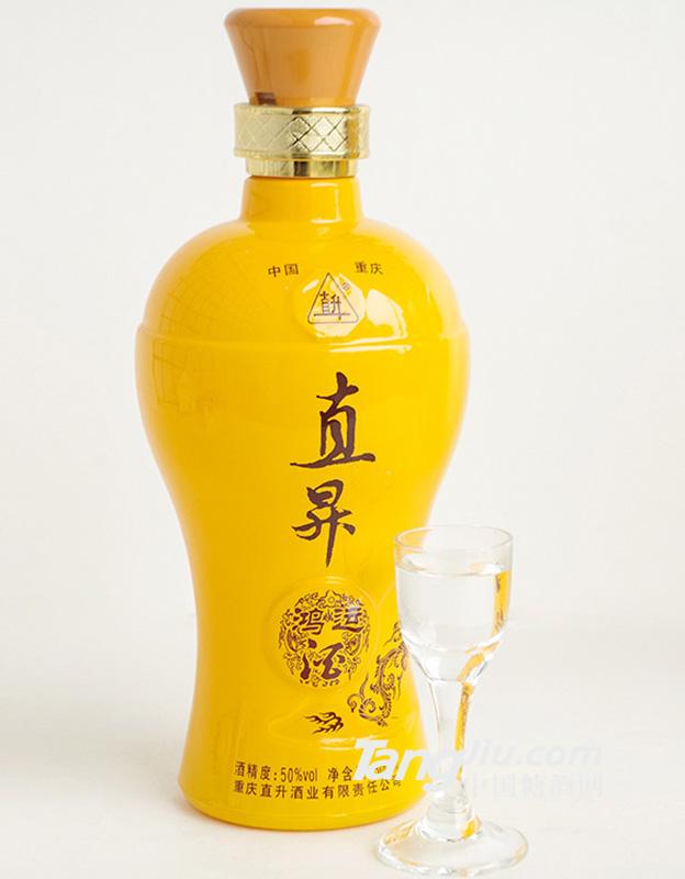 直升鸿运小曲黄瓶500ml
