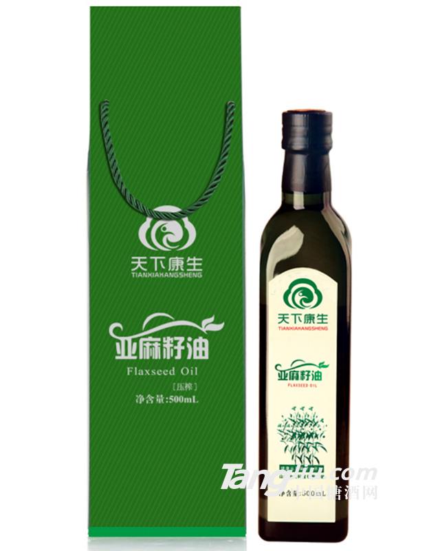 亚麻籽油方瓶手提盒装500ml